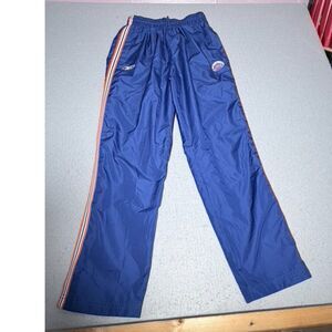 Vintage Reebok Mets Wind Pants Mens S Blue Baseball Athletic Sports